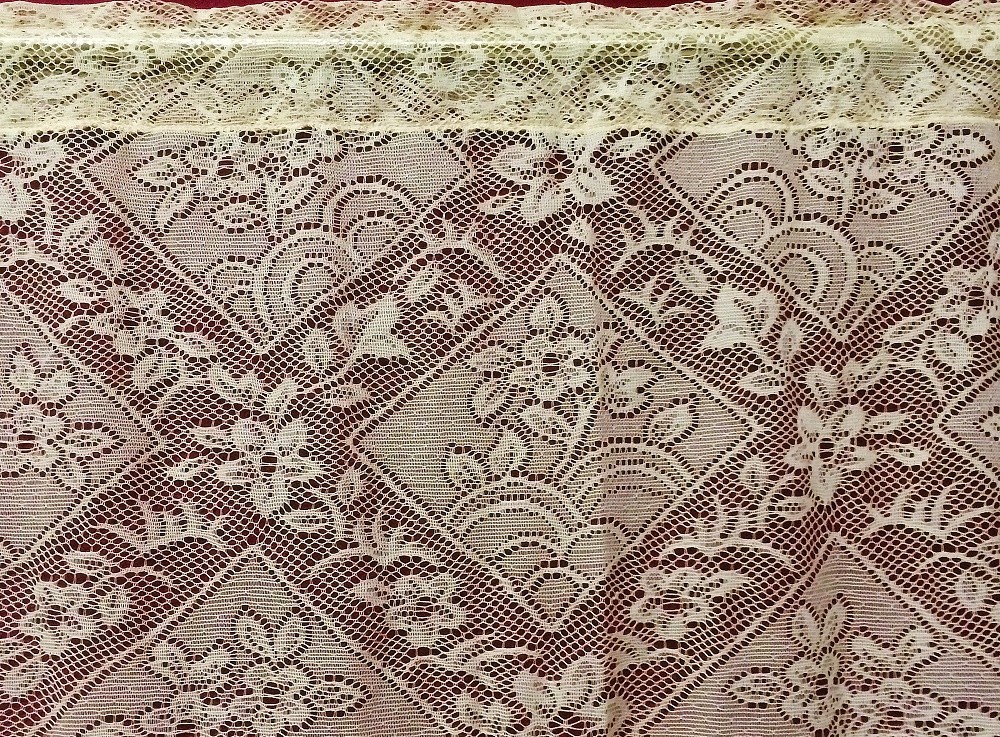 Lace Fringe Window Valance 56″ x 36″ Antique Gold Livingroom Bedroom