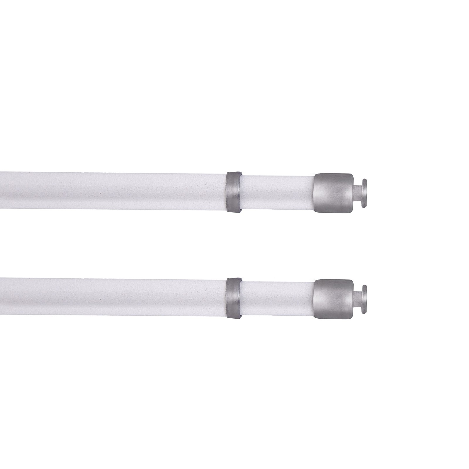 16-28 in Adjustable Petite Round Sash Rod 2Pack 7/16 in Diameter White