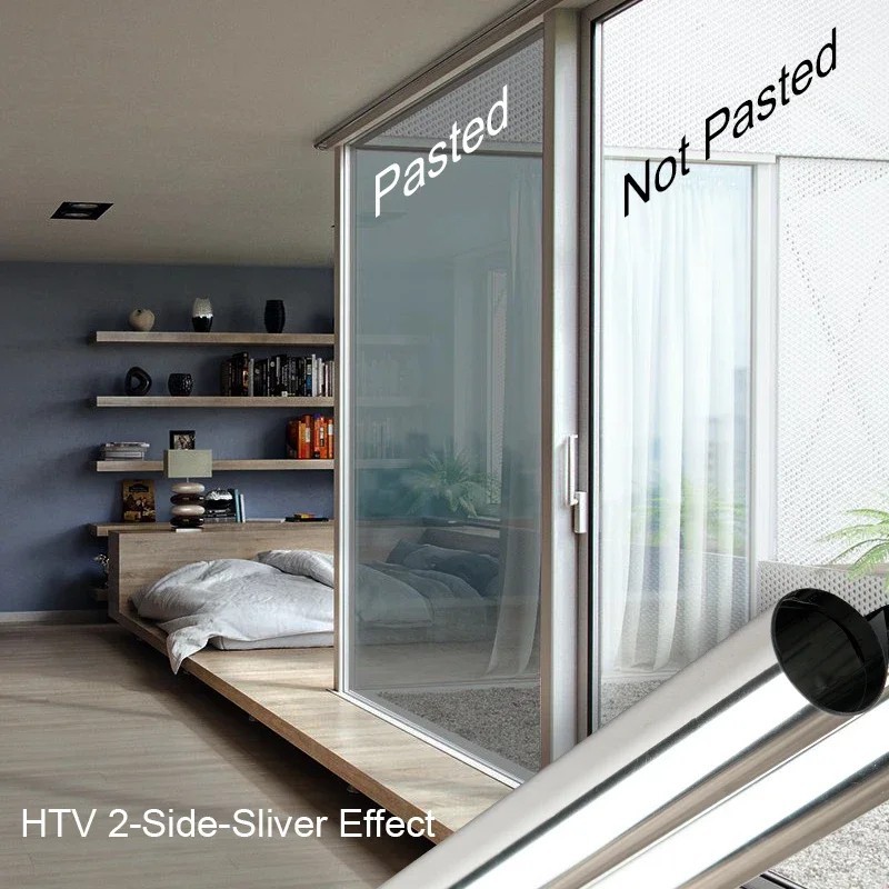 One Way Mirror Tint Window Film Privacy Protect UV Reflective Sun Block For Home