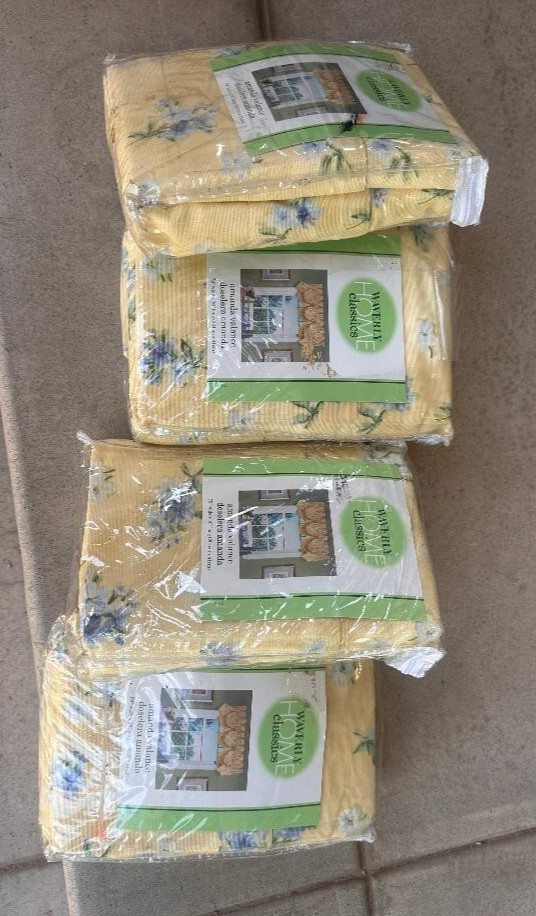 FOUR NEW Waverly Fontanelle Buttercream Valances Amanda Fairfield VINTAGE