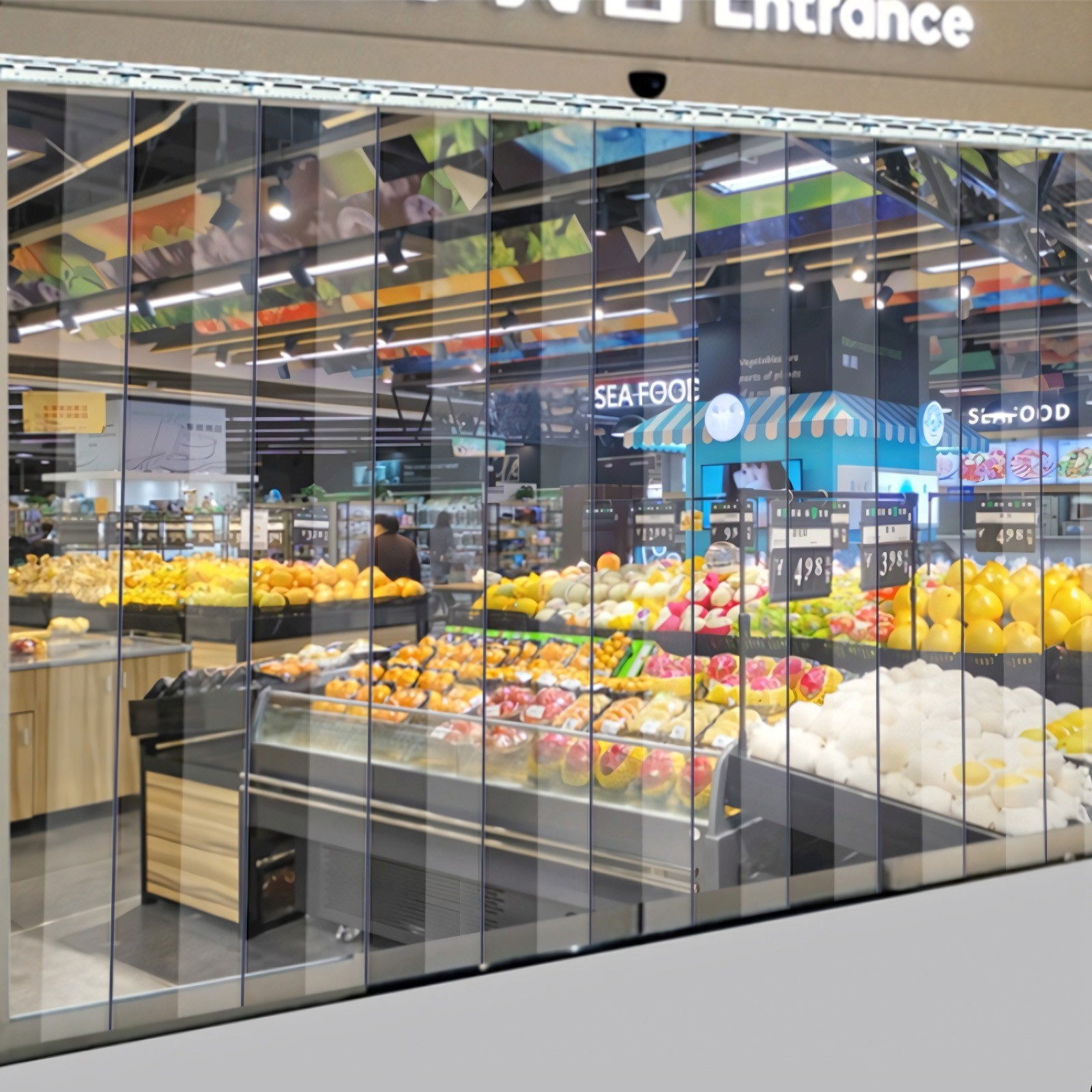 Transparent PVC Door Curtain Freezer&Cooler Door Strips for Warehouse Garage