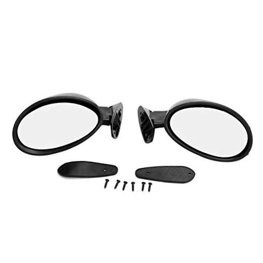 Universal Vintage Car Side Door Rearview Mirror,, ABS and Glass, Retro, 2 Pack