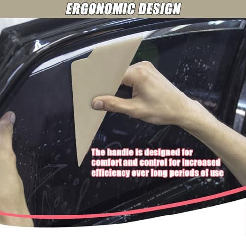 White Triangle Contour Squeegee Car Window Tint Tools – Multi-Edge – 2PCS