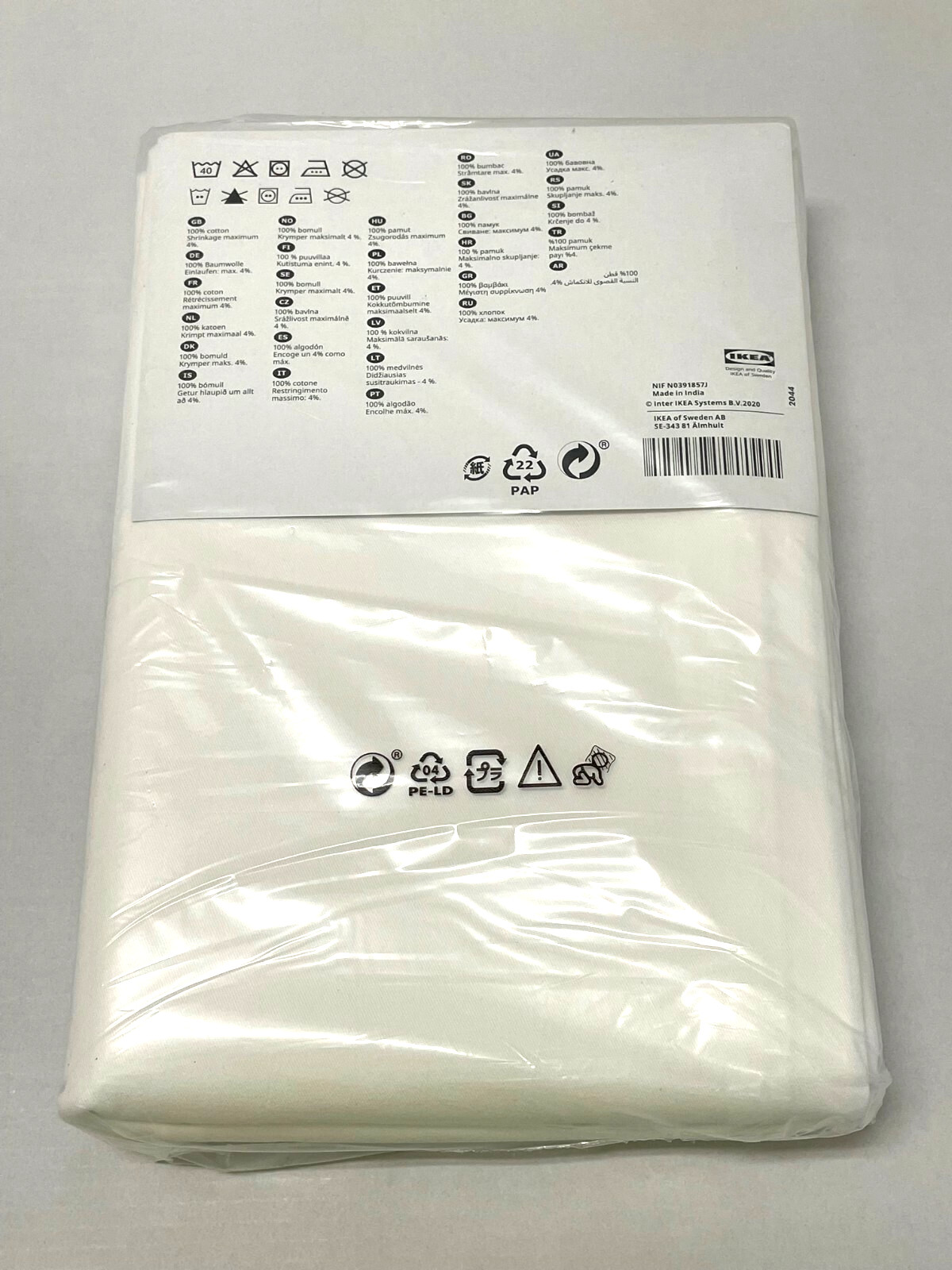 Ikea MERETE Room darkening curtains 57×98 ” 1 pair, white – NEW