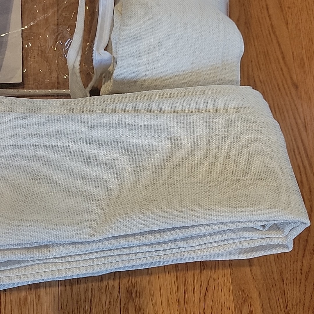 Pinch Pleated Curtain Light Filtering Unlined Drapes 2 Panels- Each Is 40″x96″