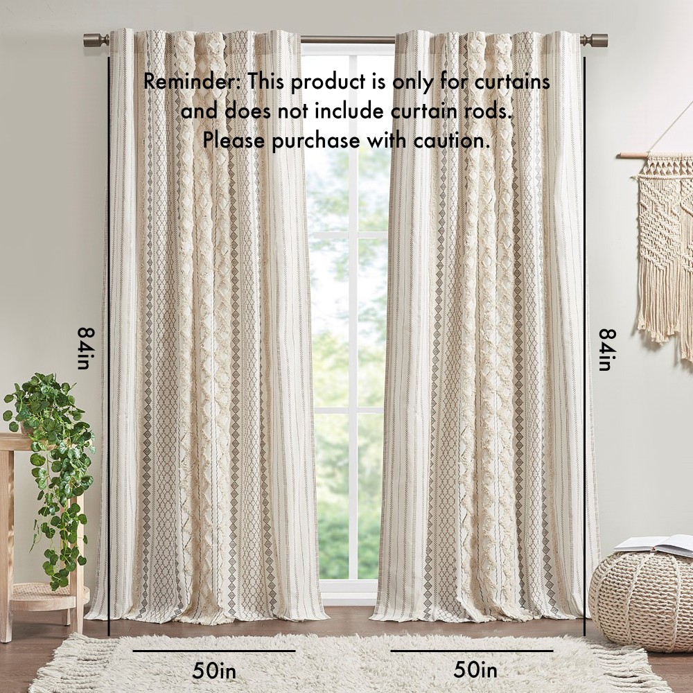Burnout Printed Curtain Panel(Only 1 Pc Panel)