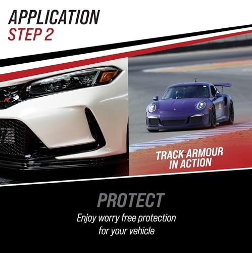 [TRACKARMOUR] 3″ x 100′ – Temporary Paint Protection Film for Car, Truck or