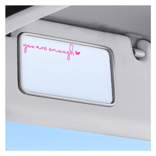 Mirror Stickers for Cars, You are Enough Rearview Mirror You are Enough Pink