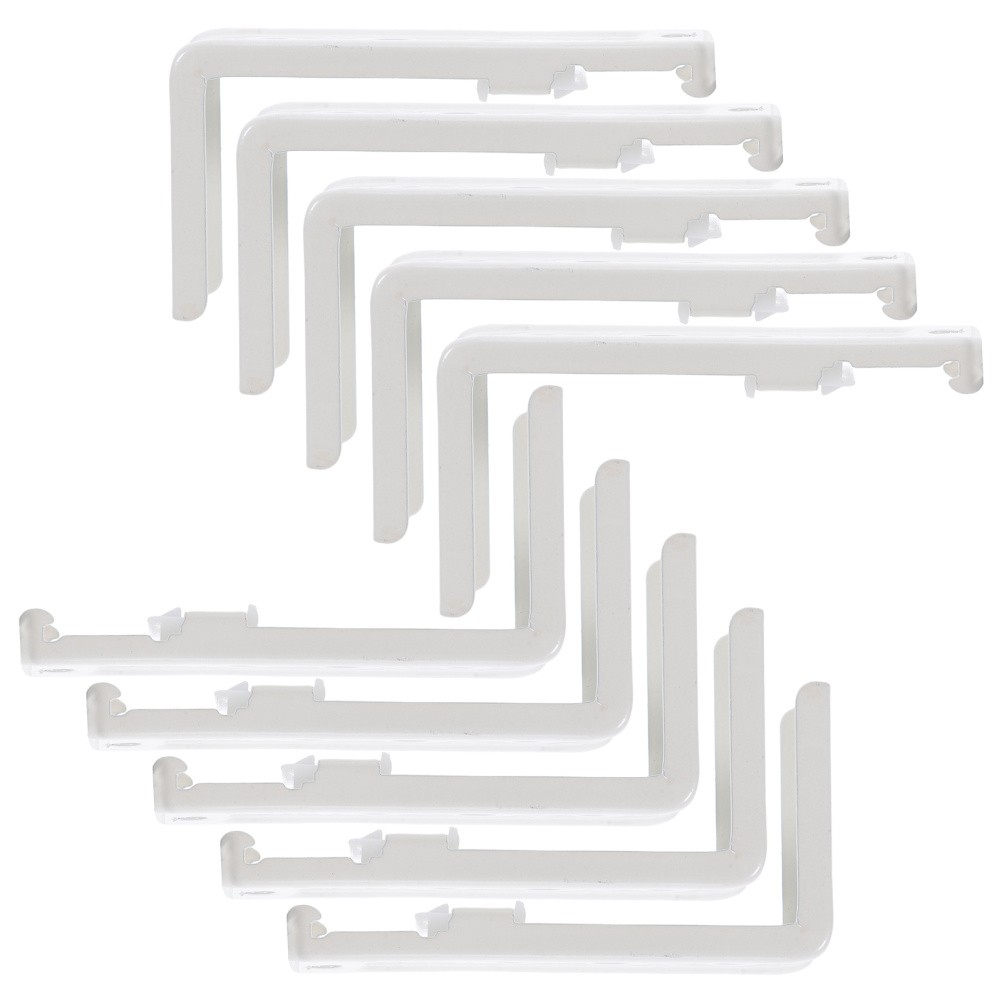10 Pcs Adjustable Track Bracket Curtain Extension Brackets Bedroom