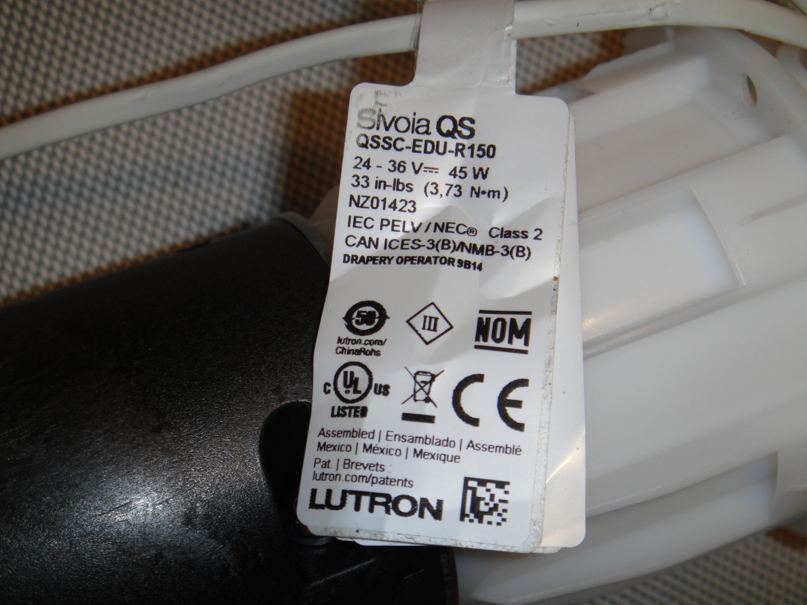 LUTRON Sivoia QSSC-EDU-R150