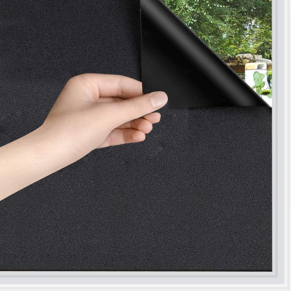 Window Film One Way Mirror Tint Daytime Privacy Static Cling Non-Adhesive Decora