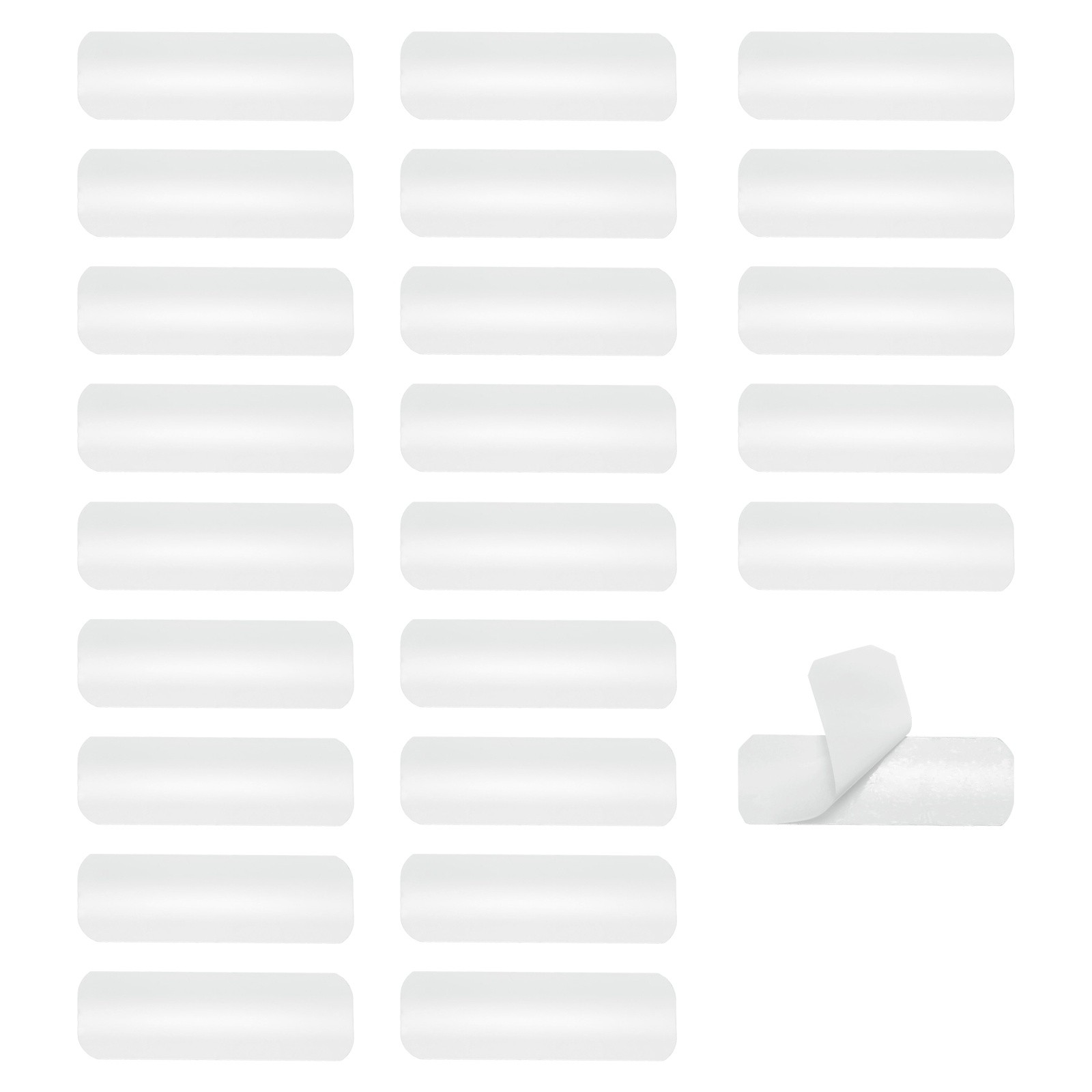 24Pcs Horizontal Blind Repair Tabs, Blind Replacement Slats (1″ W x 3″ L, White)
