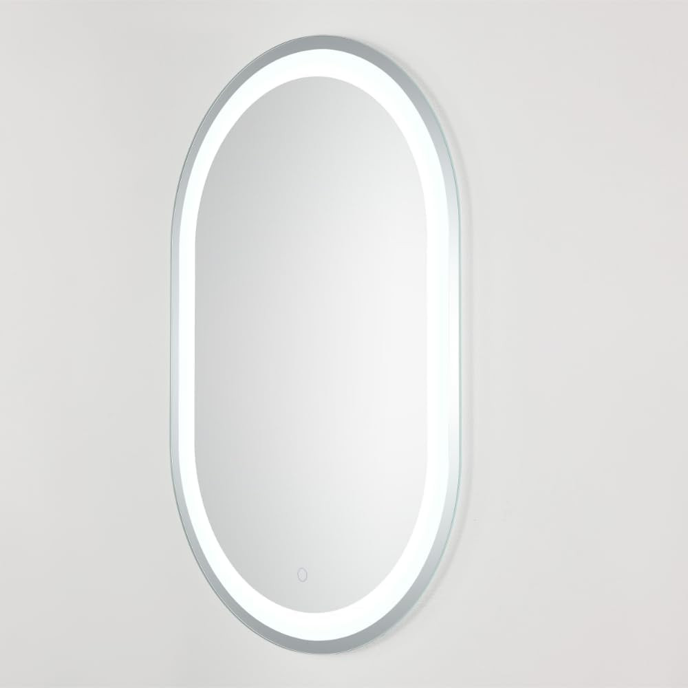 Crosby Oval LED Wall Mirror with Touch Switch for Bedroom & Living Room