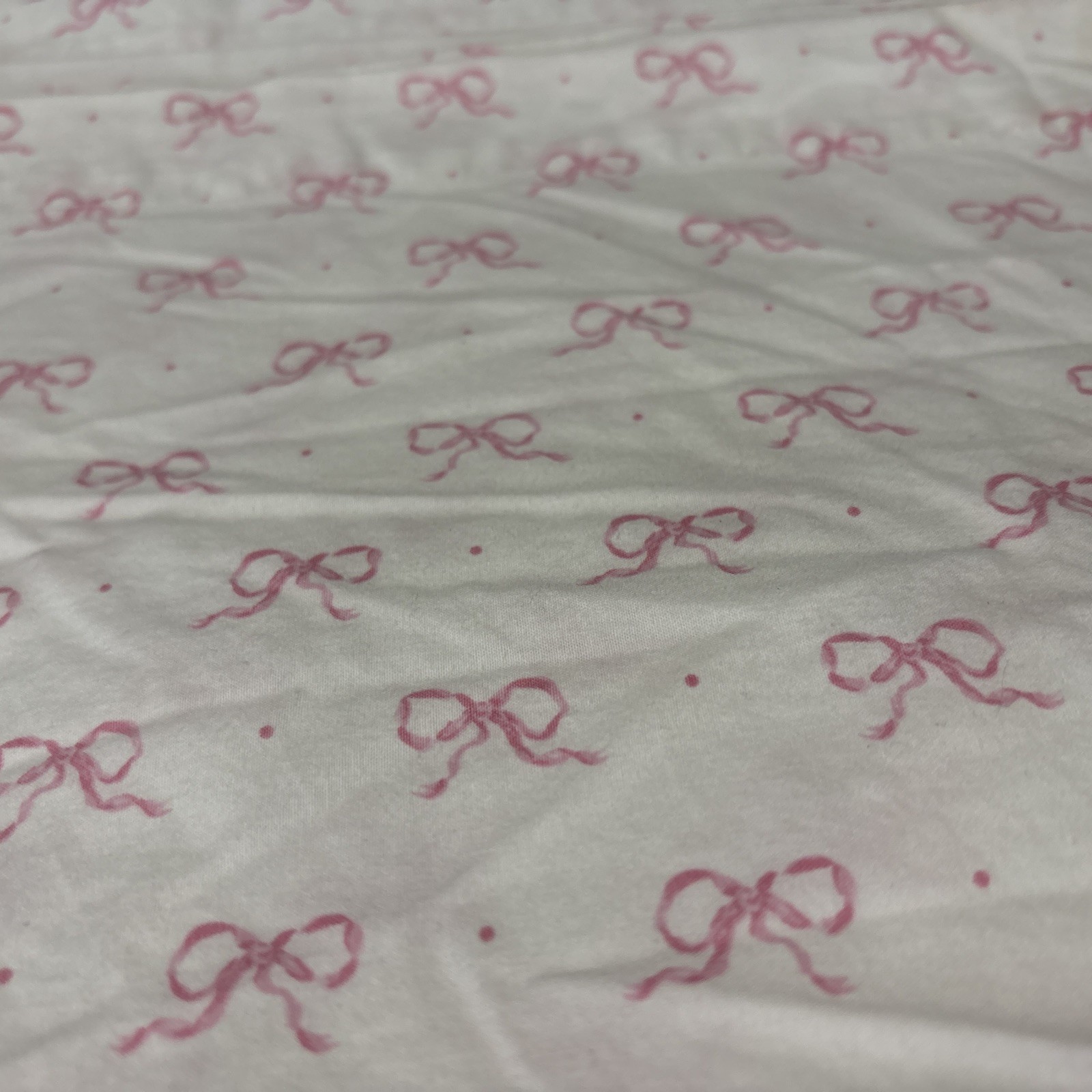 Trailing Pink Bows Window Valance Curtains Chic Cottage