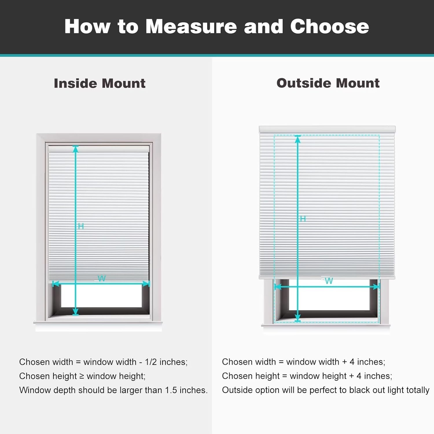 Blackout Cordless Cellular Shades for Windows,Honeycomb Blinds with Thermal I…