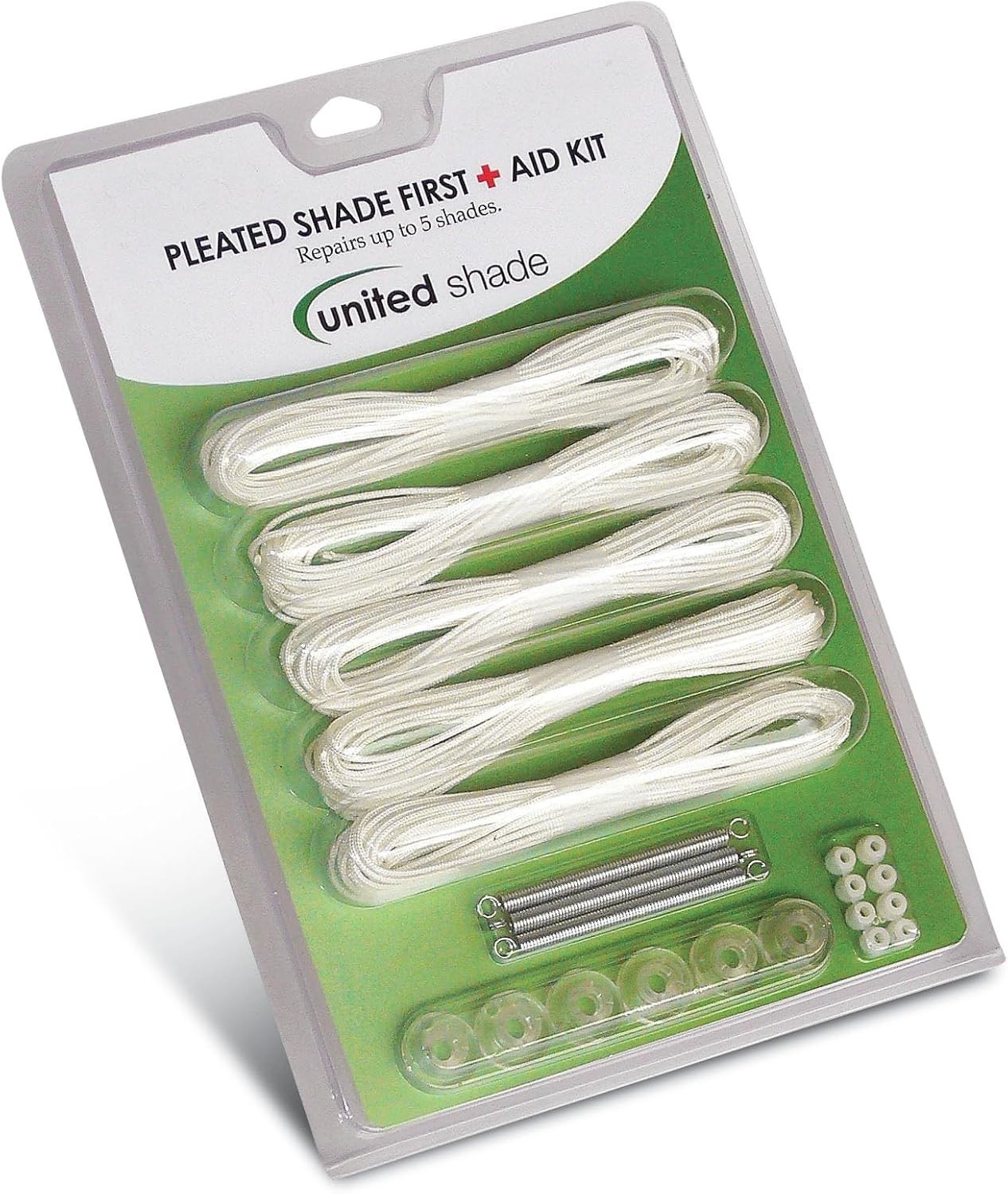 United Shade 650000 Pleated Shade Repair Kit-White (1025.9000) (R)