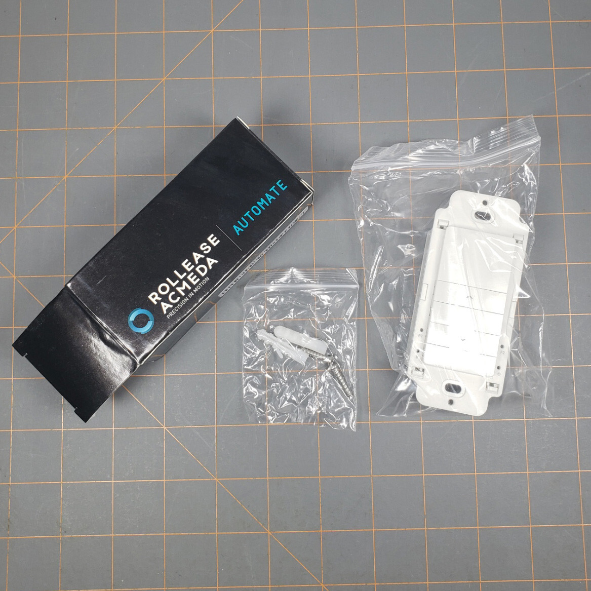 Automate Paradigm Wall Switch, 1 Channel White Cut In MTRF-WS-1C ROLLEASE ACMEDA