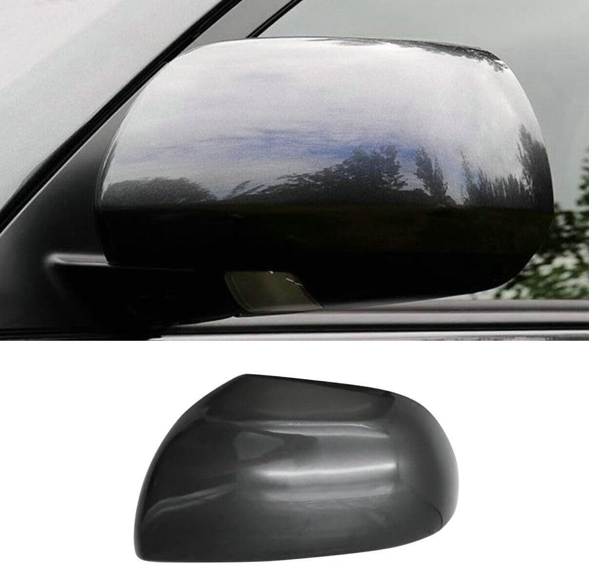 Right/Left Side Rearview Mirror Cover Cap For Toyota Highlander 2008 2009 2010