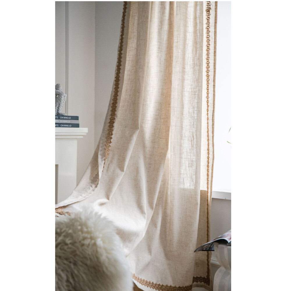Plain Curtain for Living Room Bedroom Window Panel Treatment Drape