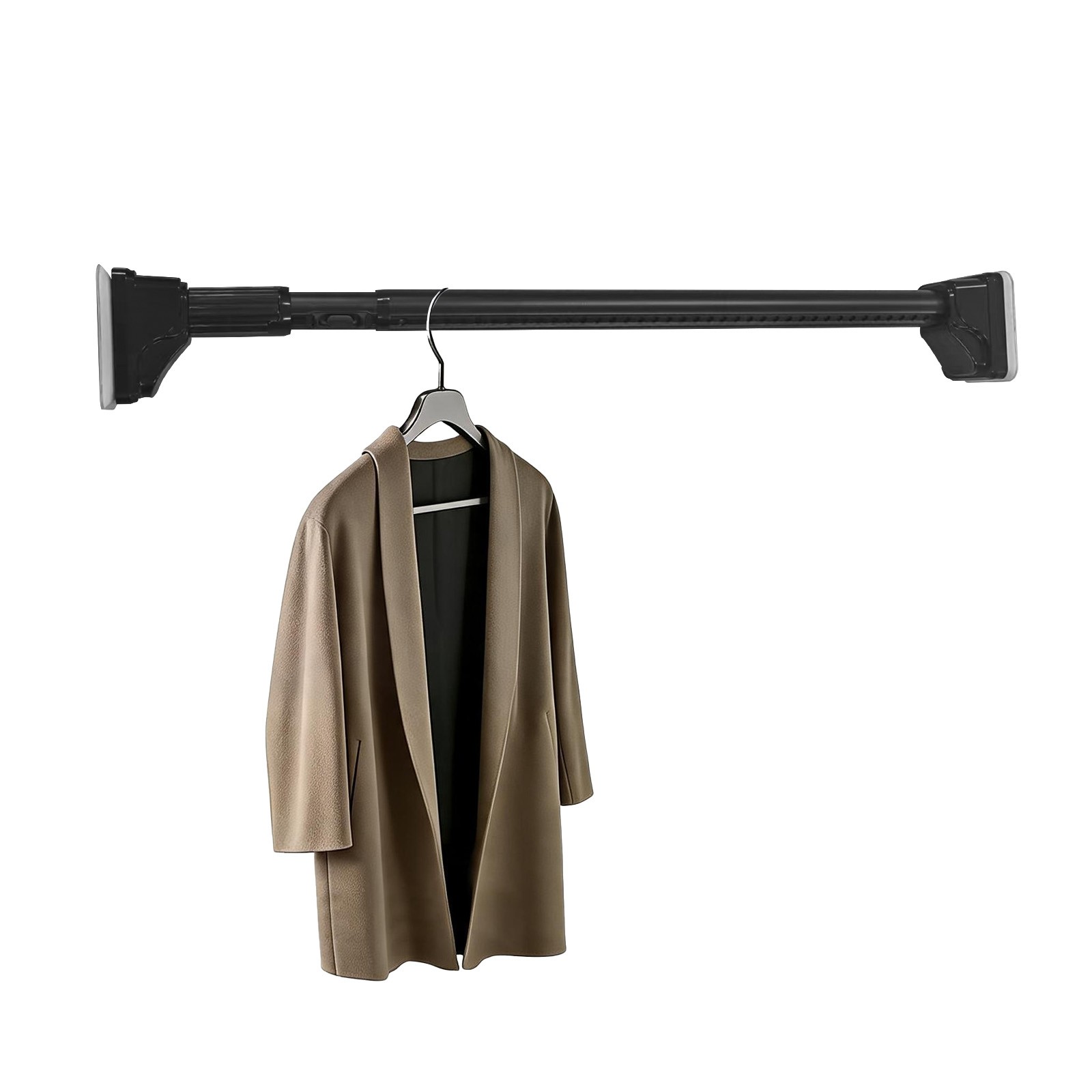 Tension Curtain Rod Without Drilling One-Click Tension Rod Length: 0.7-1.2m