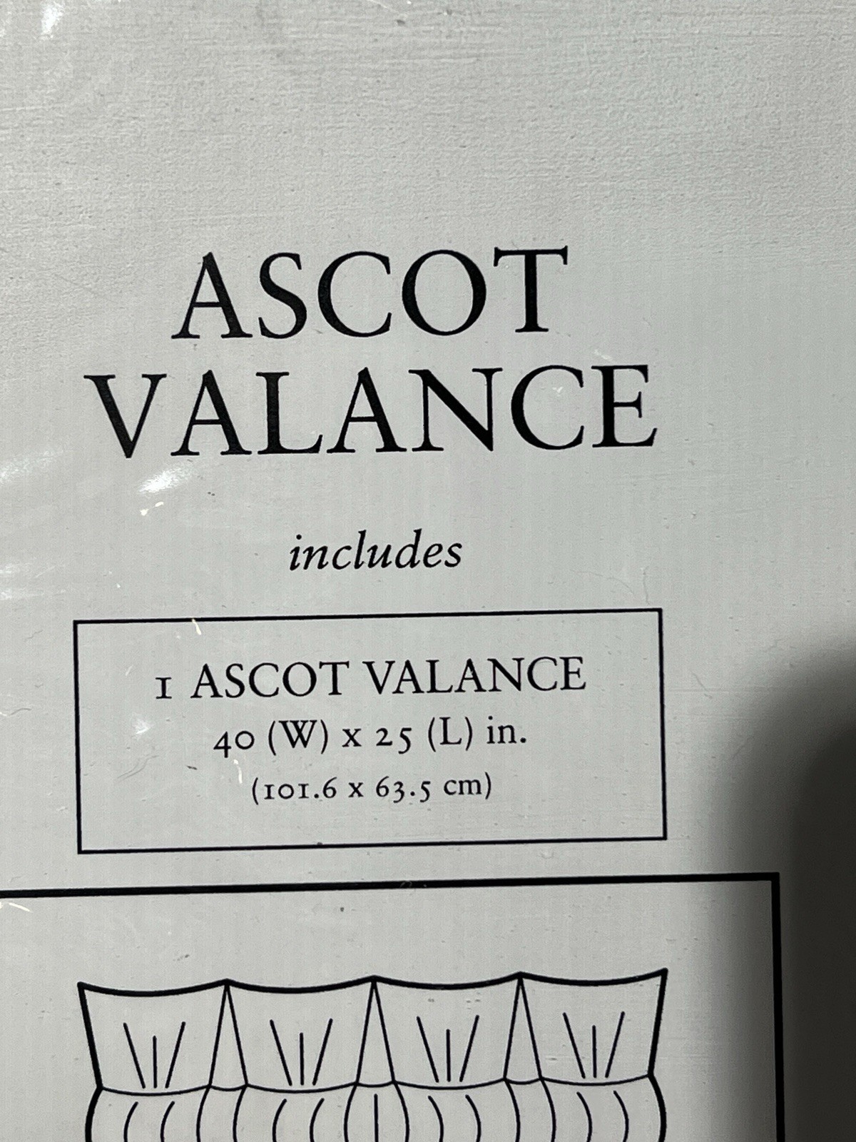 Croscill Classics Ascot Valance TANGIER 40×27 Vintage Antique NEW
