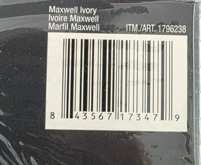SunBlk Maxwell Total Blackout Panel – Pair of 52”x84” – Ivory – 1796238