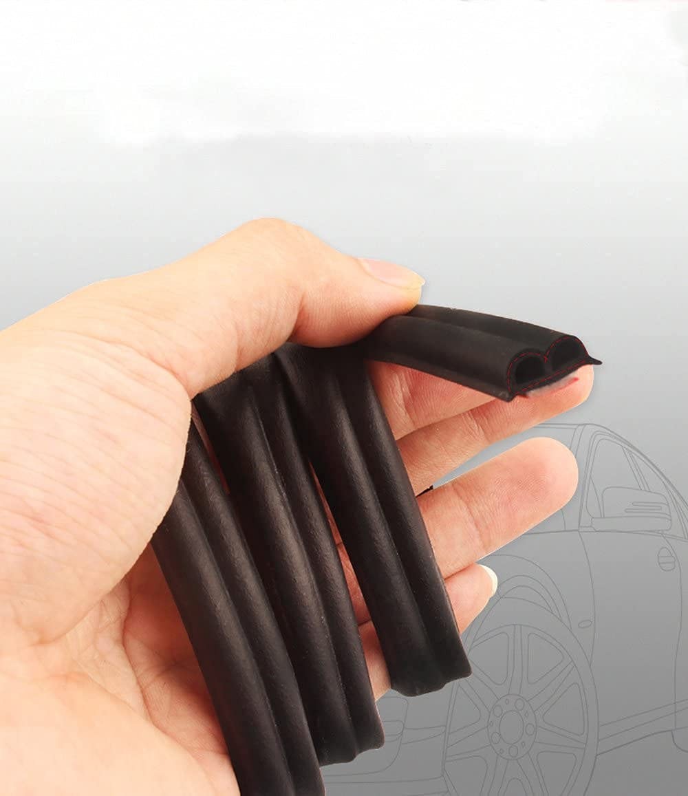 33Ft Universal Self Adhesive Weather Seal Strip for Car, 33 Feet Long, Black