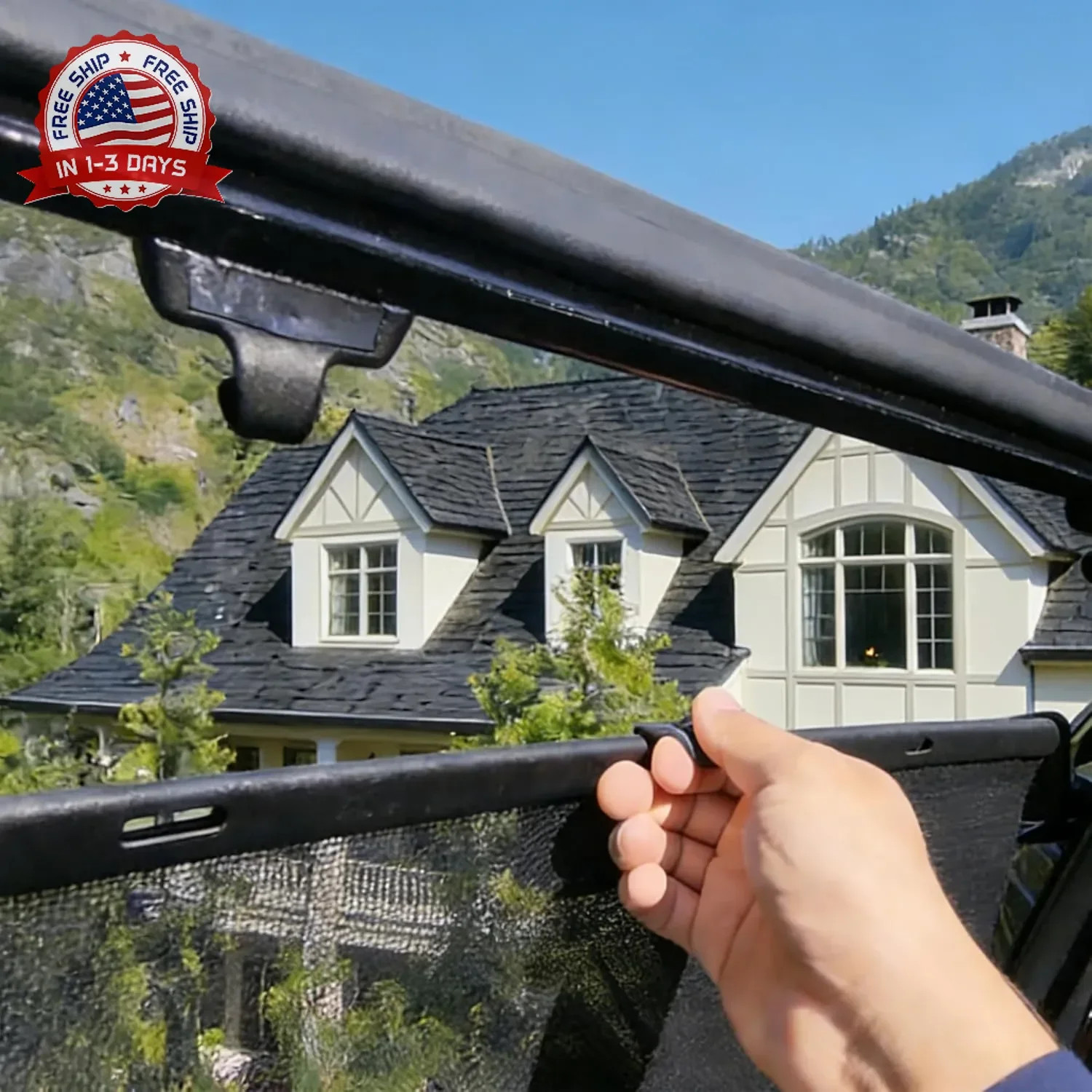 2Pack Rear Window Sun Shade Hook Clip Compatible with Honda Pilot Passport | Rea