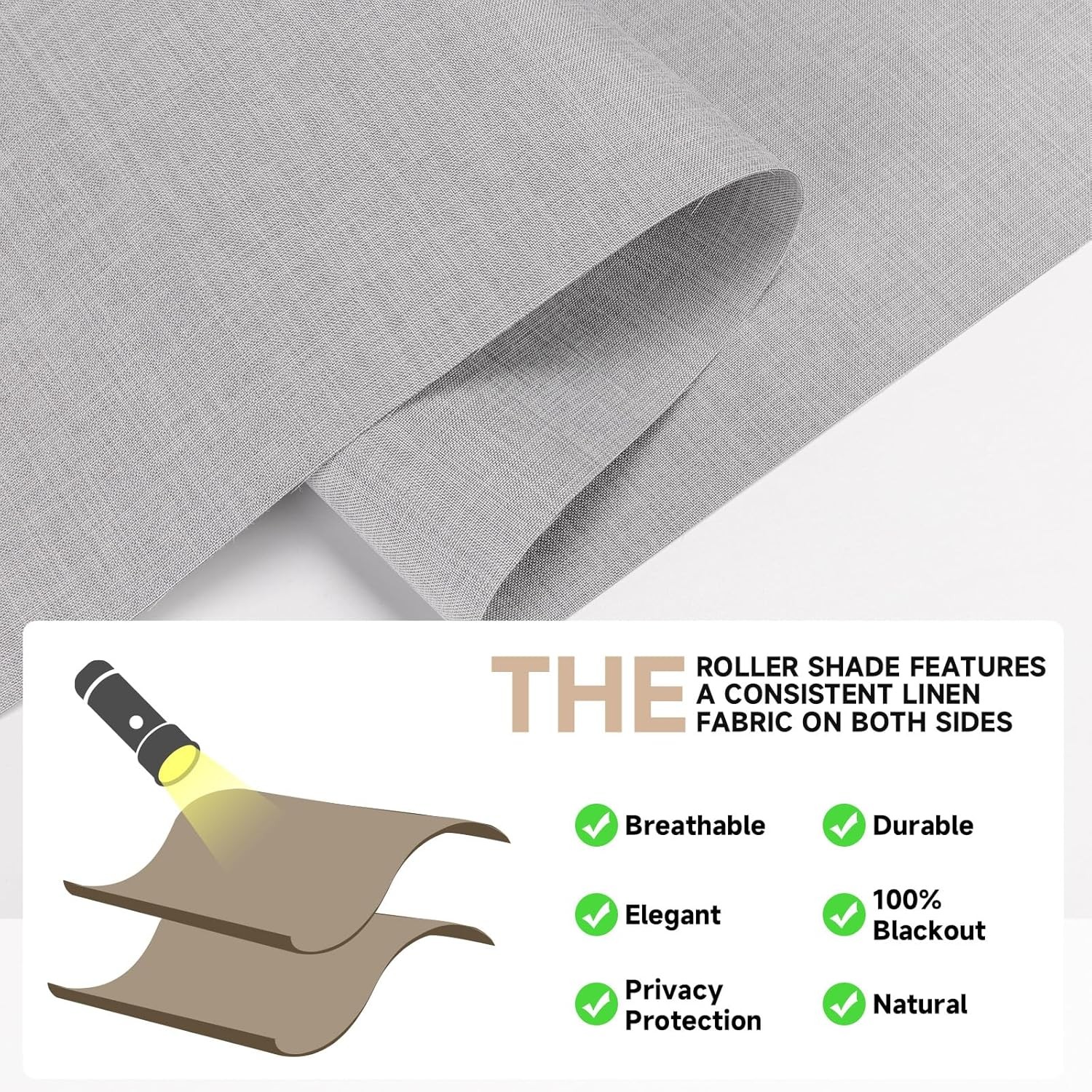 Blackout Roller Shades, Cordless Blinds with Valance, Window Shades for Home,