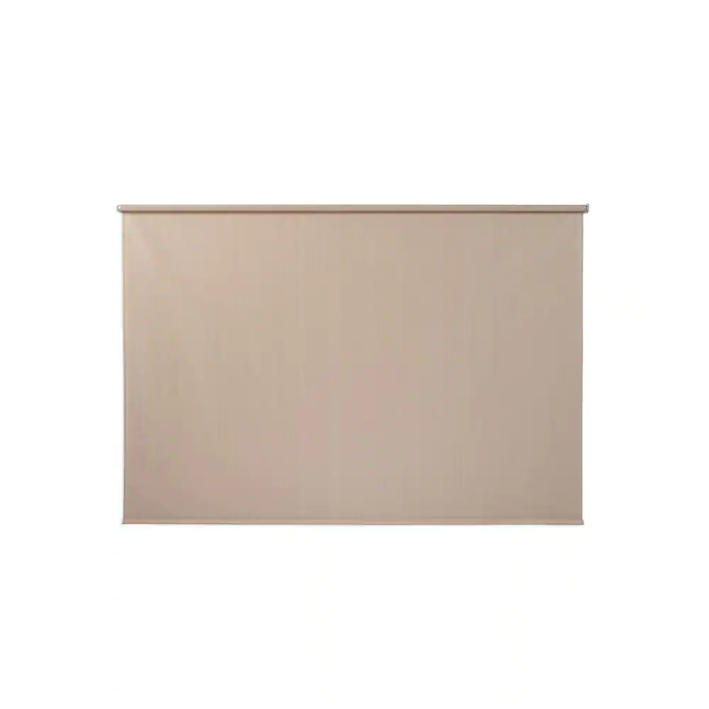 Oatmeal Cordless Light Filtering Fade Resistant Fabric Exterior Roller Shade 96