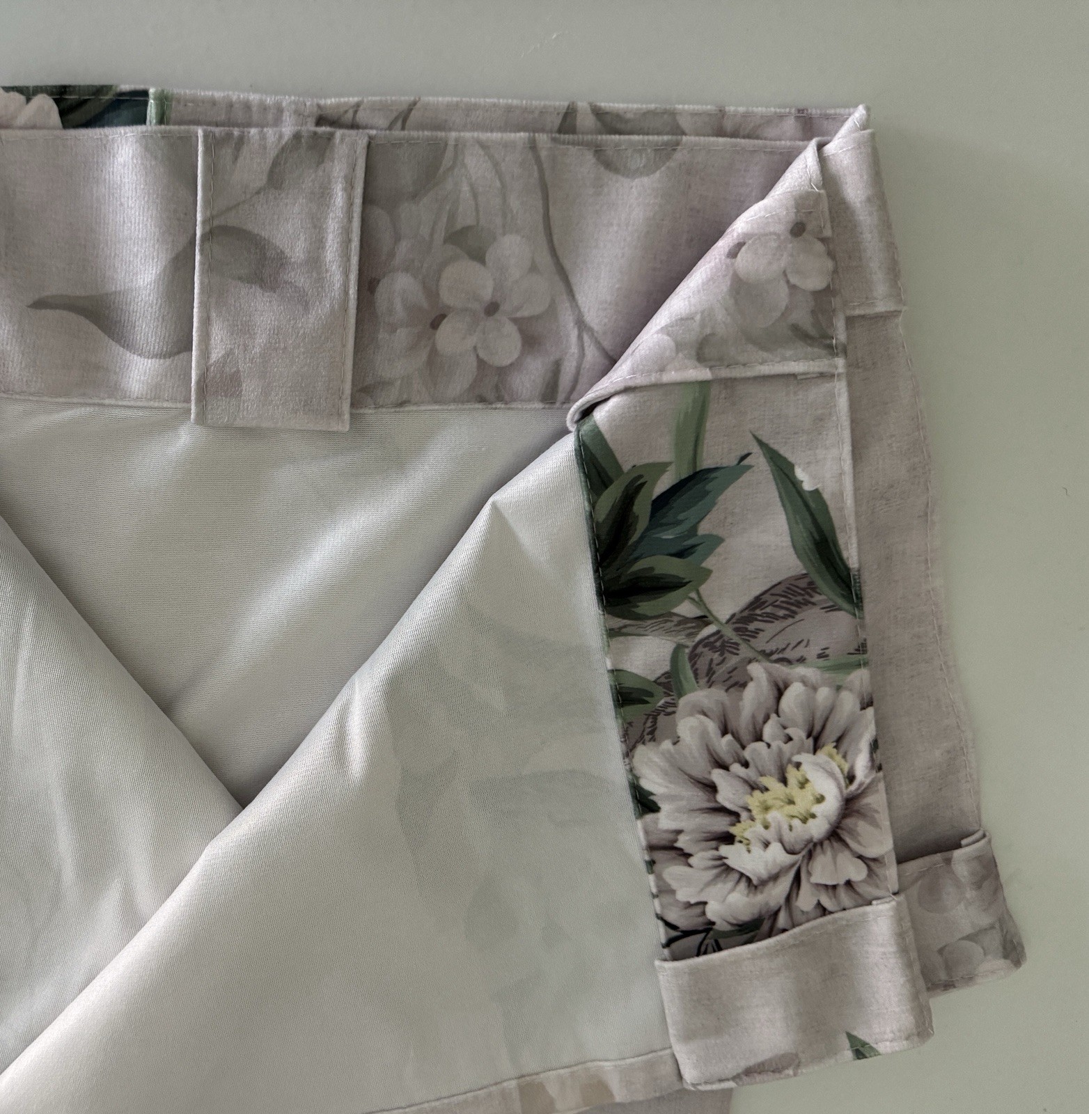 CALLISTO Window Curtains 2 Panels 38 X 84″ Heron Birds Drapers Back Tab Grey