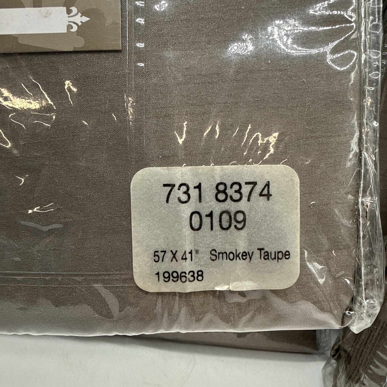 JCP Royal Velvet Plaza Waterfall Valance Smokey Taupe Curtains Energy Saving