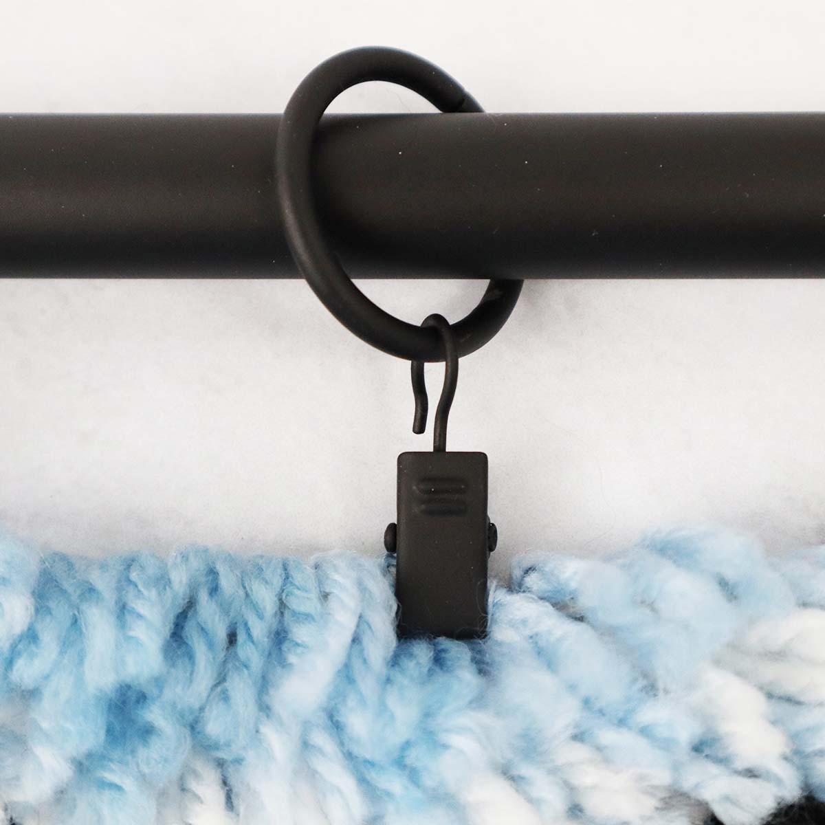 Herrschners® Black Finial Rod with Clips Hanger