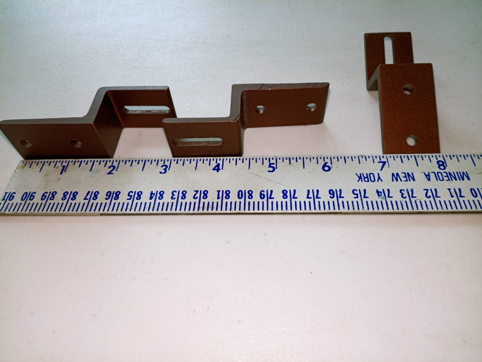 Kirsch ceiling mounted traverse rod 71131 metal Z brackets. 3 brackets. 511