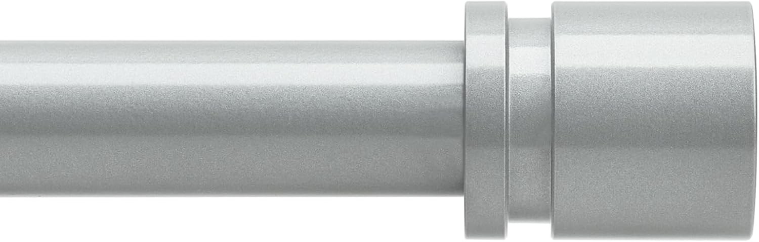 Curtain Rods for Windows 16 to 144 Inches Adjustable 16 144, Silver Gray