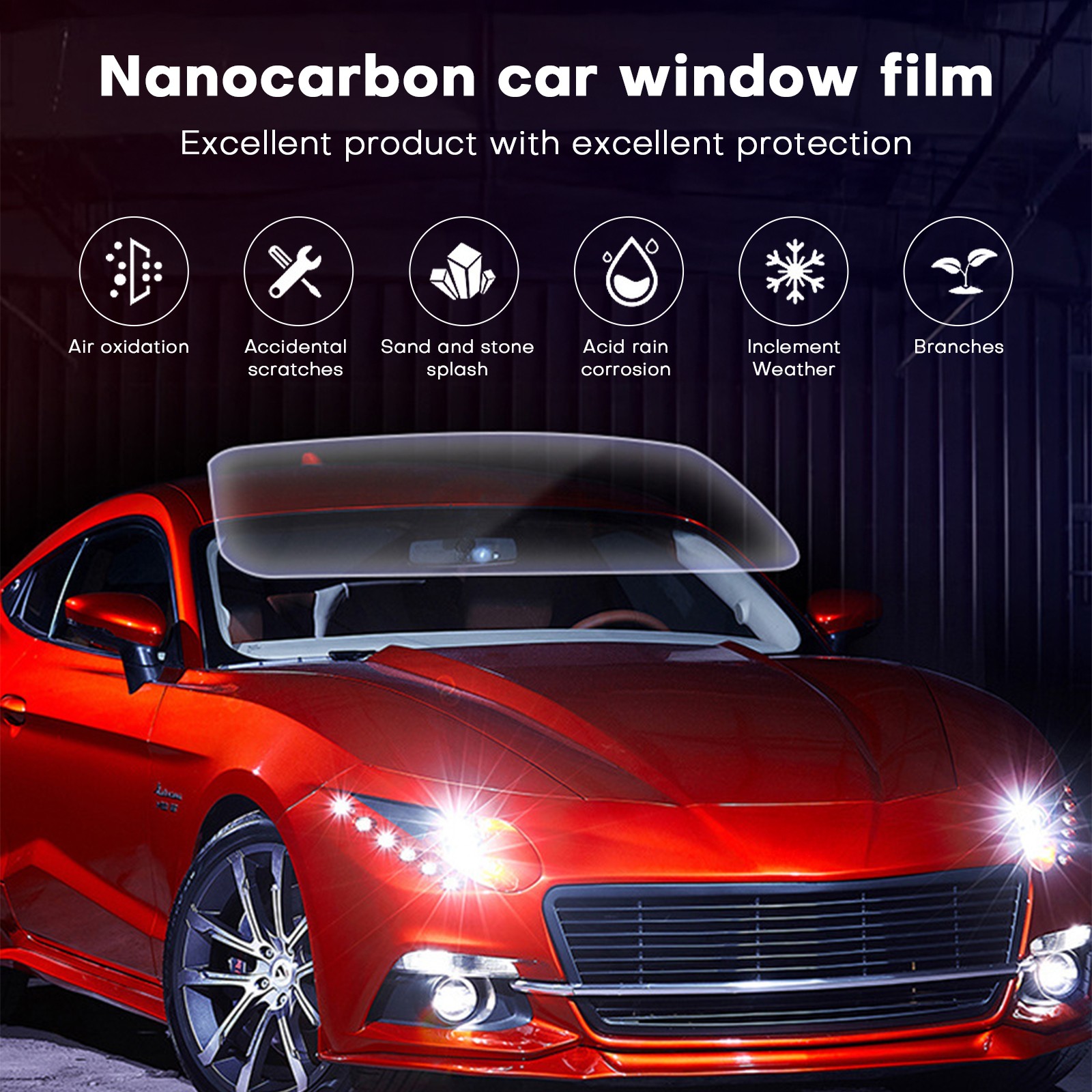 Nano Carbon Window Tint Roll UV Block 5% 20% 35% VLT for Home/Office/Car/Truck