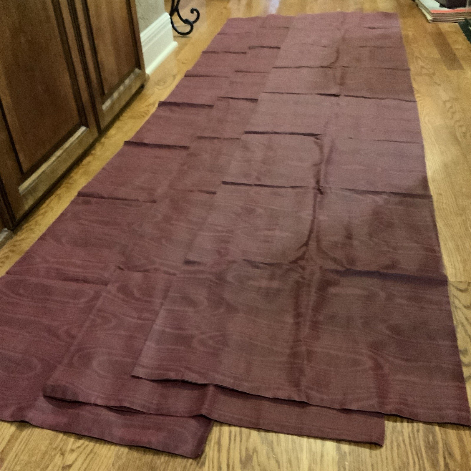 JCPenney Window Valances Burgundy Each 88 in Wide X 18 in Set Of 3