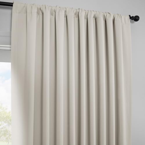 Polyester Extra Wide Room Darkening 100″W x 96″L (Pack of 1) Alabaster Beige