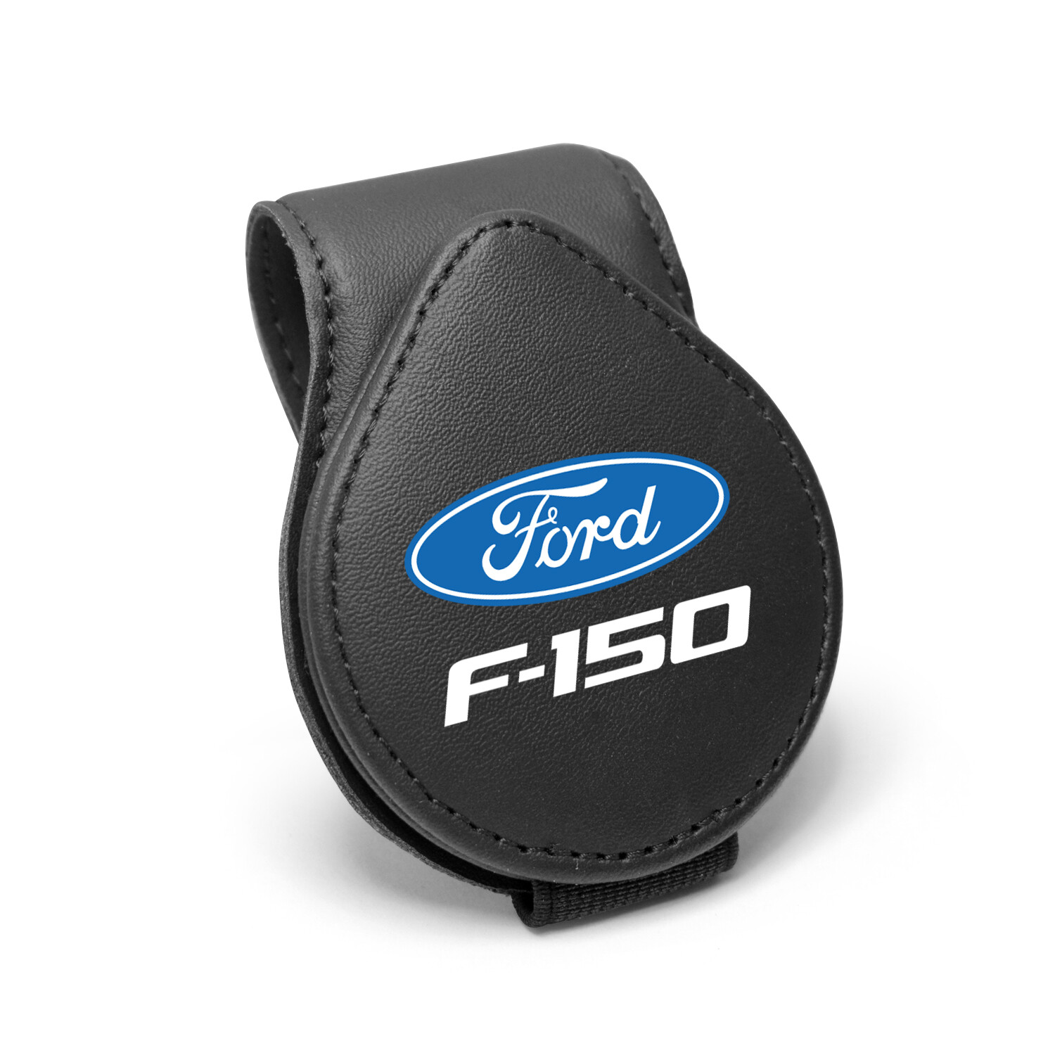 Ford F-150 Leather Magnetic Sunglass Holder Car Sun Visor Clip