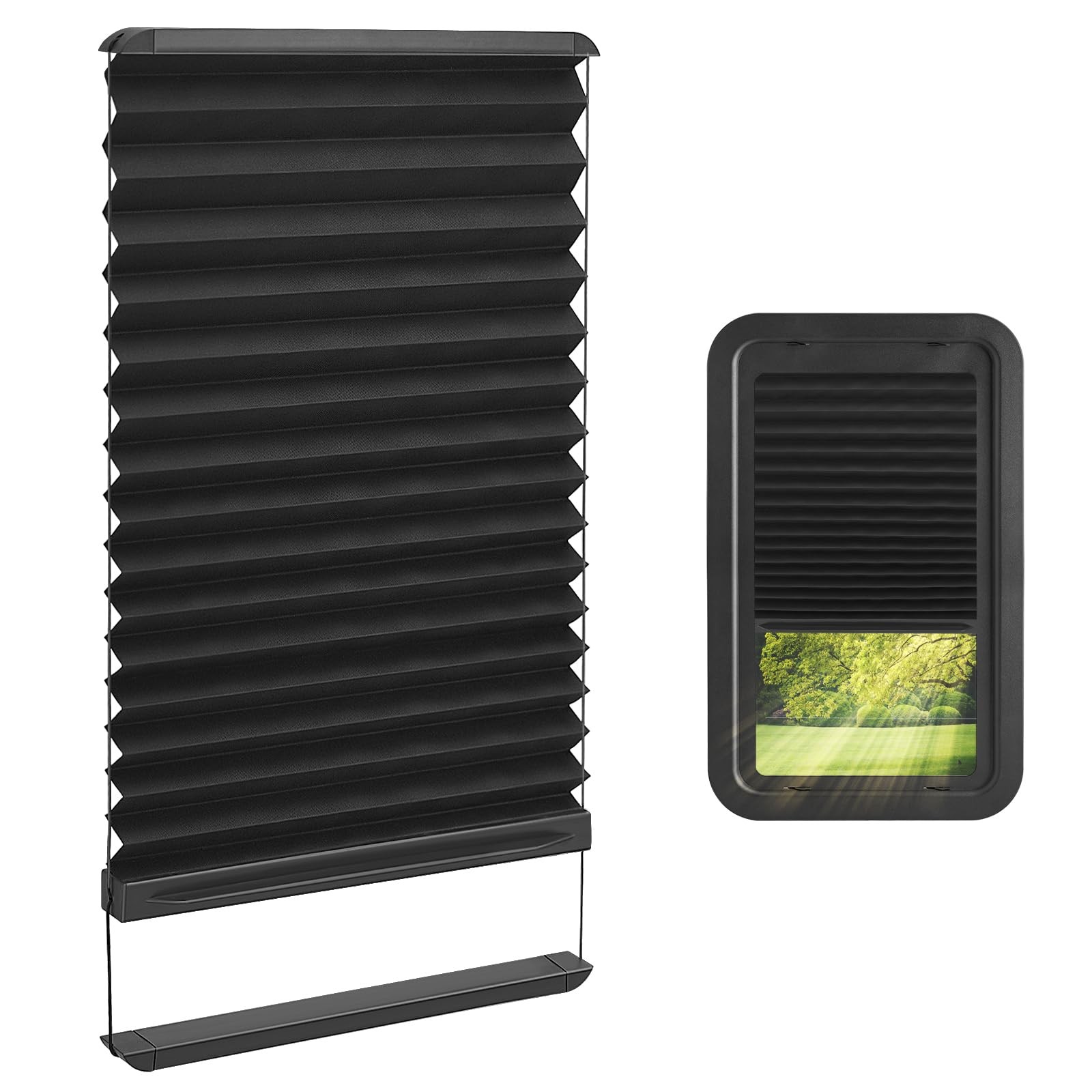 Replacement for Lippert RV Door Window 12”x21” Thin Shade Ready RV Entry Doors