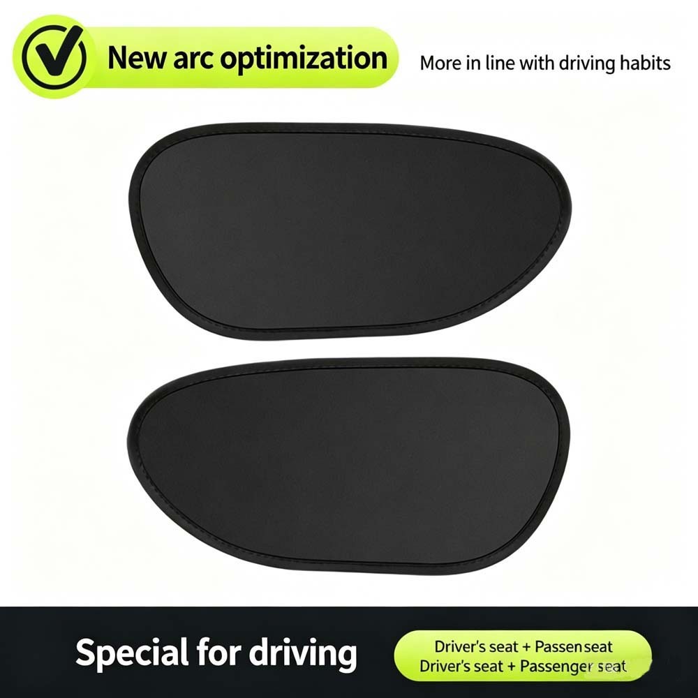 No-Block Car Window Sun Shade Arc Design fits Safe and Comfortable Daily Driving