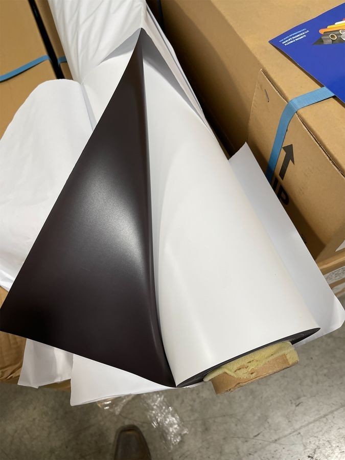 Blank Magnet Sheet Roll (Choose Size) Printable White Vinyl Flexible 0.30Mil AWE