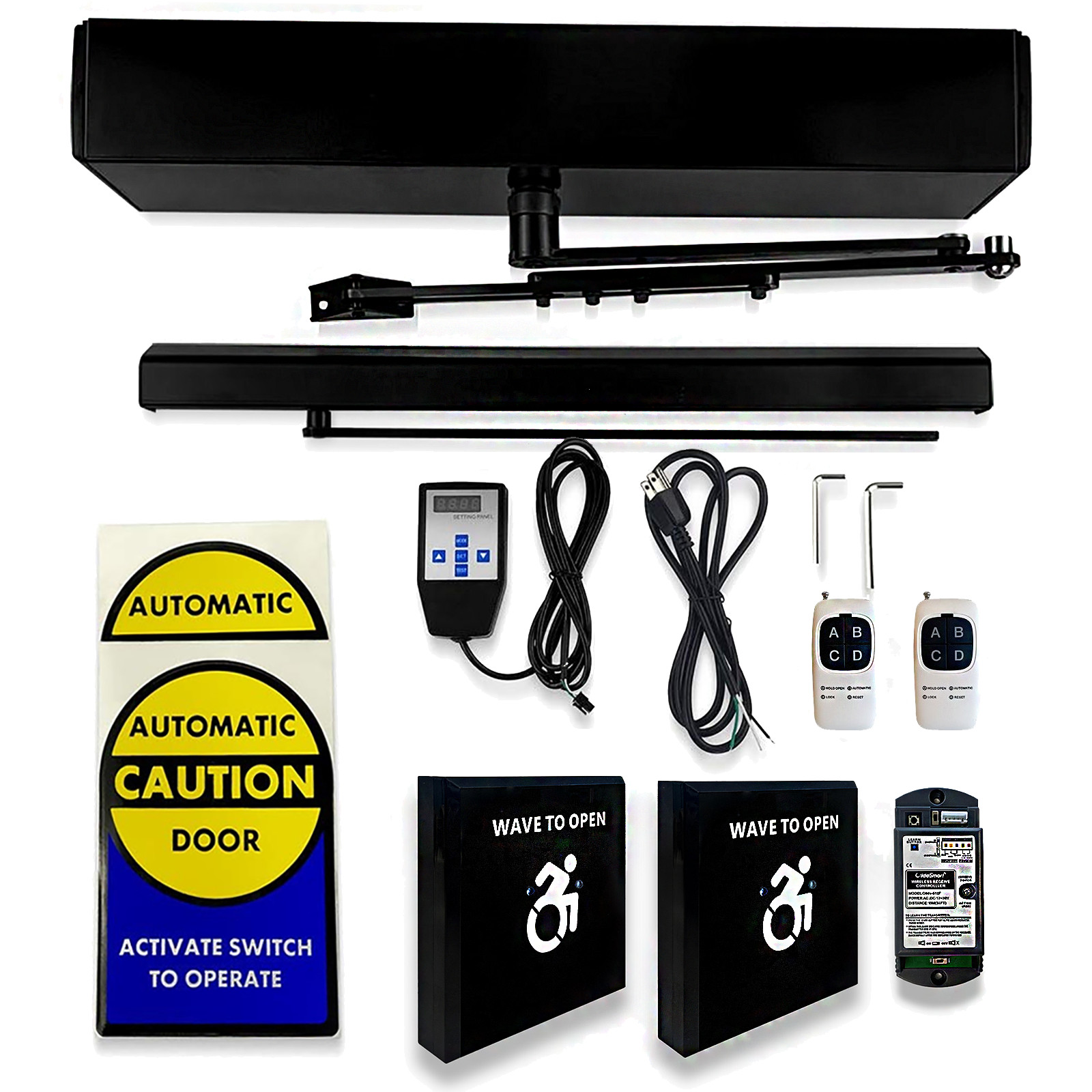 Olide 120B Automatic Swing Door Opener with Wireless Large Non-touch Switch