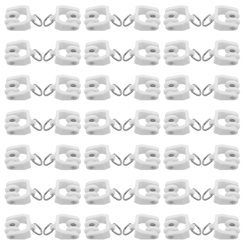 140 Pcs Curtain Track Sliding Gliders Ceiling Divider Curtains Rail
