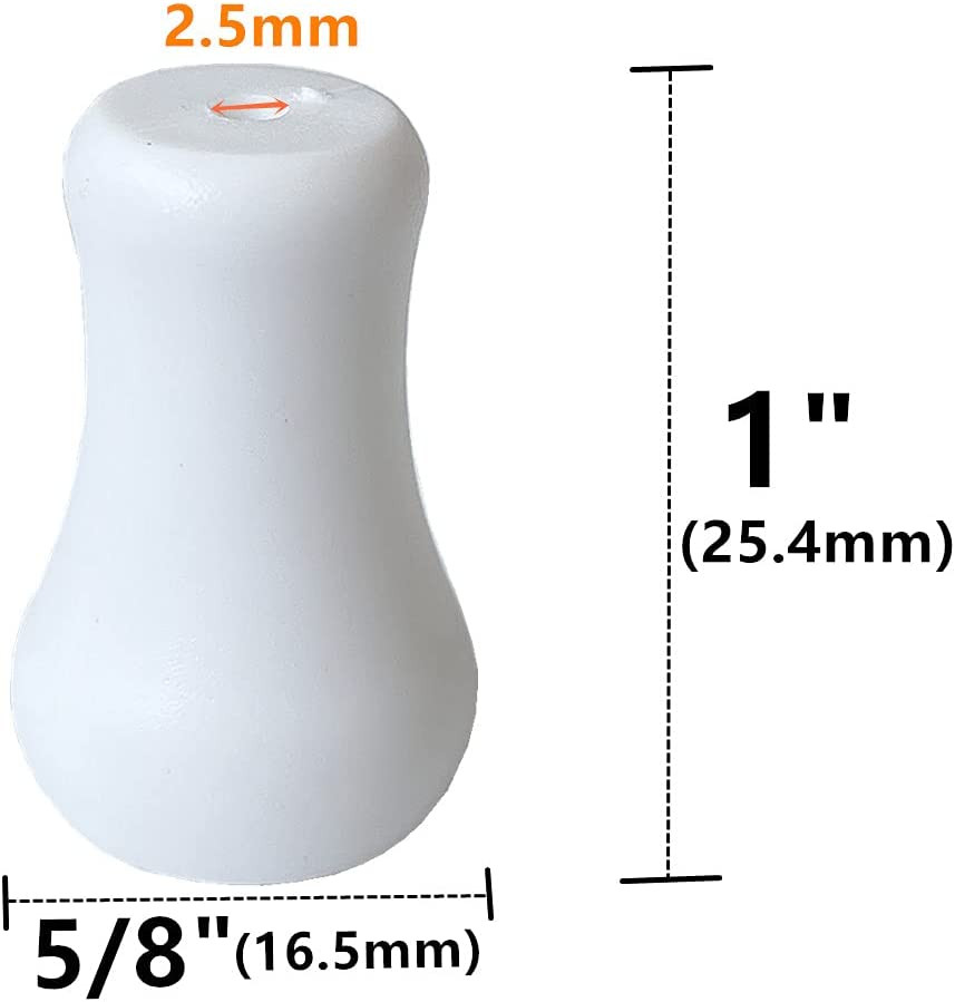 20pcs White Plastic Cord Tassel Window Blind Cord Knobs Drops Pull End for Roman