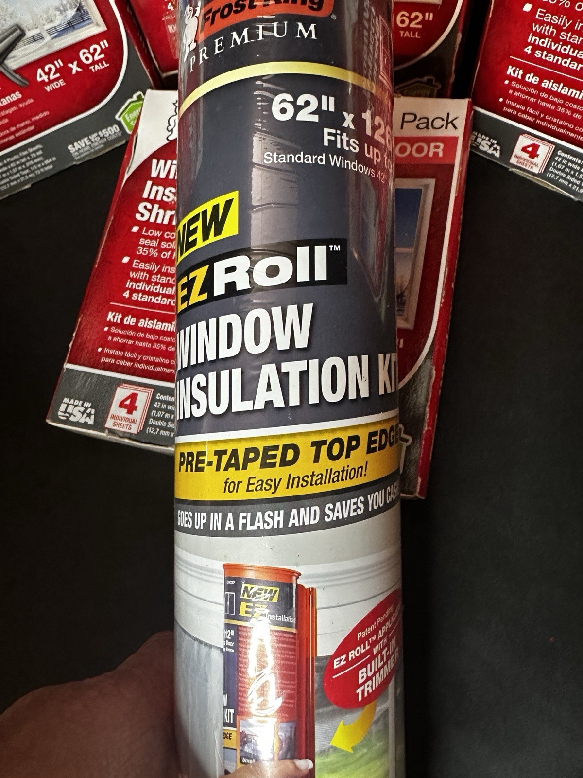 NEW 4×4-PACK &1 X Roll Interior Indoor Window Insulation For Winter