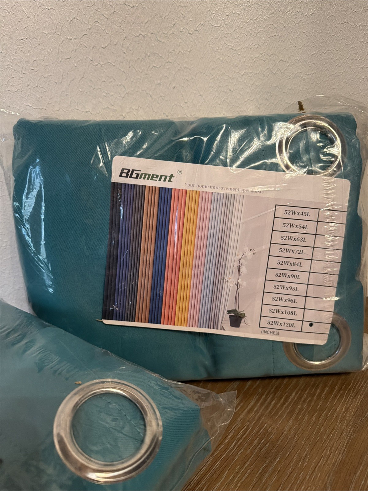 BGment Curtains 2 Panels Teal New 52×120