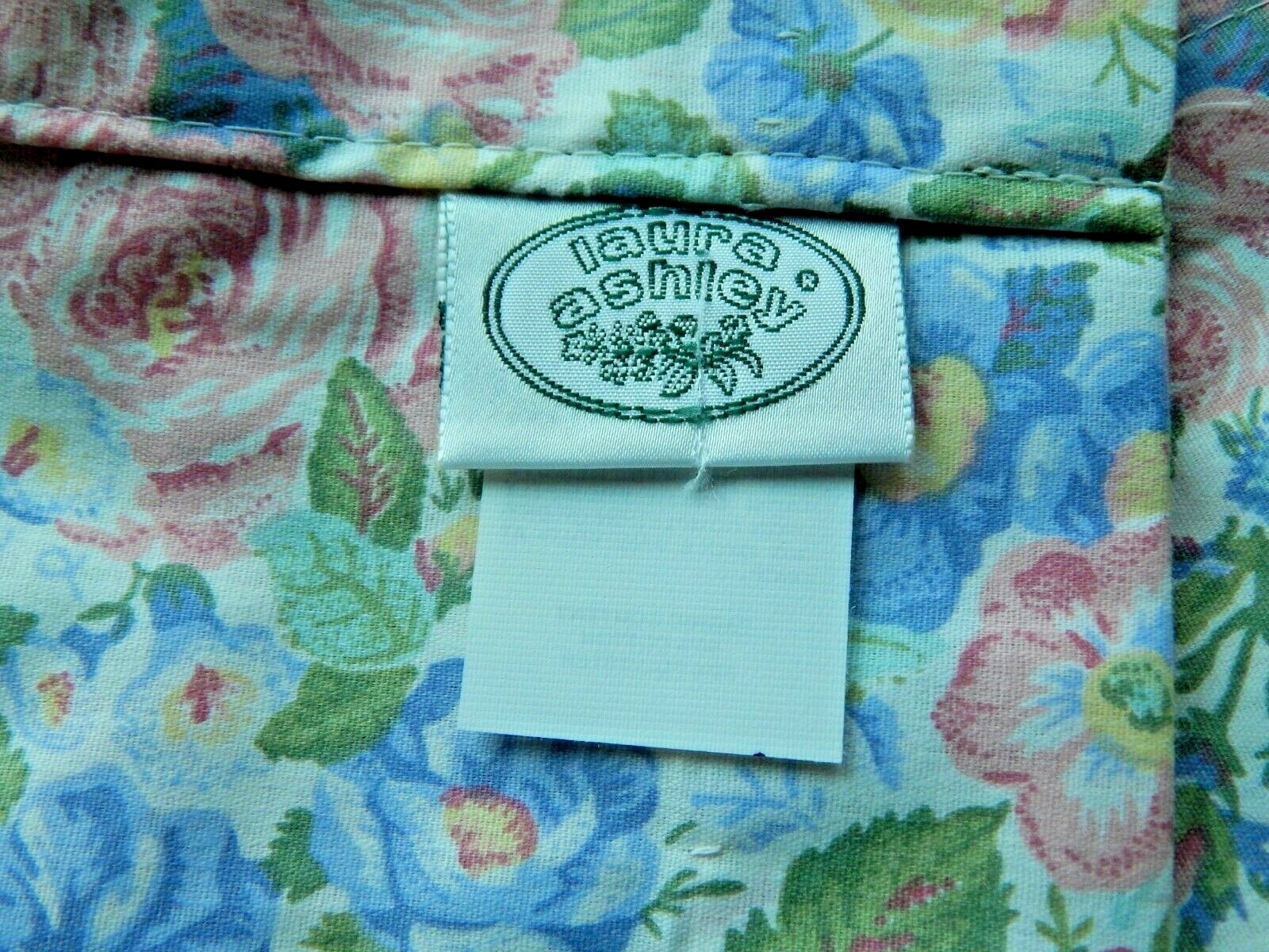 Laura Ashley Quartet Valance pink and blue floral pattern USA 84″ x 18″ NWOT
