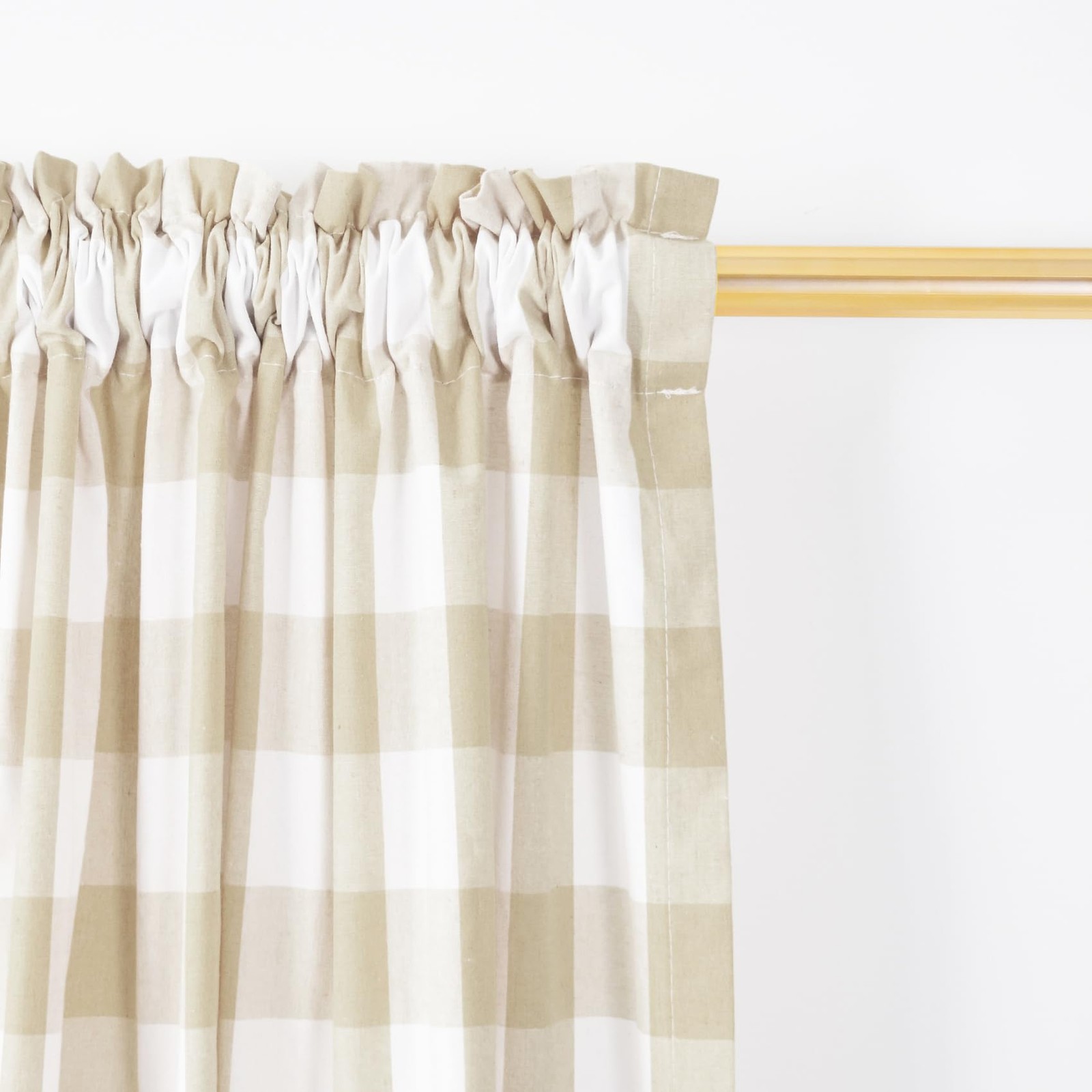 Natus Weaver Buffalo Check Kitchen Tier Curtais 36 Inches Long Plaid Gingham