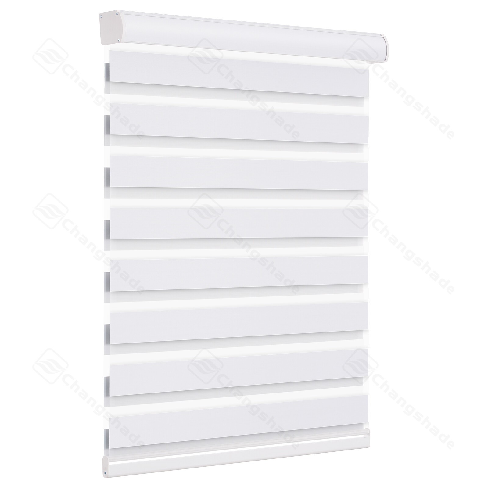 Horizontal Window Shade Blind Zebra Dual Roller Blinds Curtains,Easy to Install